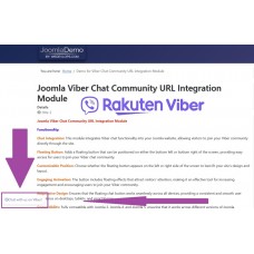 Viber Chat Community URL Integration Joomla Module