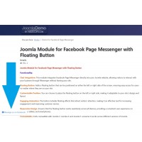 Joomla Module for Facebook Page Messenger with Floating Button