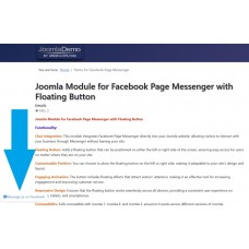 Joomla Module for Facebook Page Messenger with Floating Button
