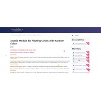 Joomla Module for Floating Circles with Random Colors