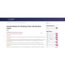 Joomla Module for Floating Circles with Random Colors
