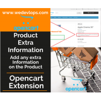 Product Extra Information for Opencart