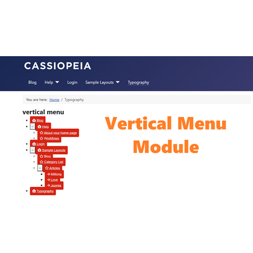 Vertical Menu for Joomla
