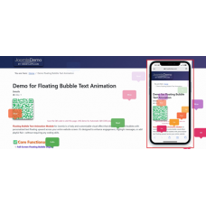 Floating bubble text PRO Animation for Joomla