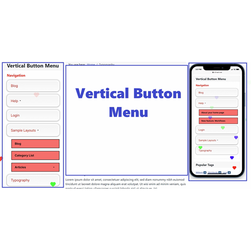 Vertical Menu Flex for Joomla