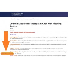 Joomla Module for Instagram Chat with Floating Button