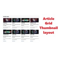 Display articles Grid layout Joomla Module