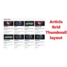 Display articles Grid layout Joomla Module