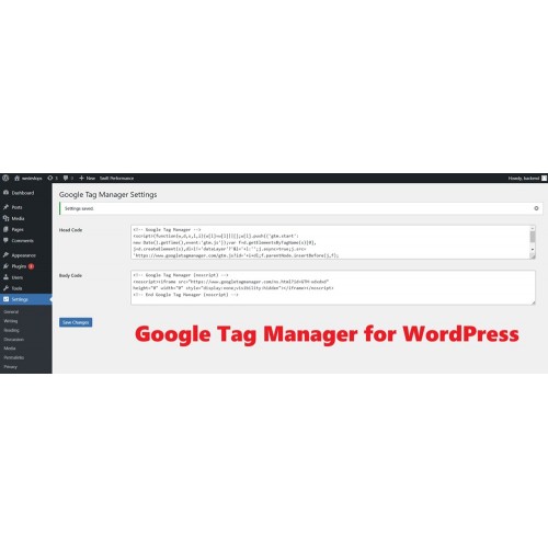 Google Tag Manager WordPress Plugin