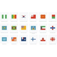 World flags Icon with transparent background in svg format 