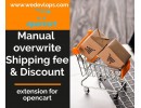 Manual Overwrite shipping fee and Discounts