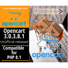 Opencart 3 compatible for PHP 8.1