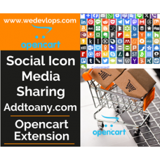 Social Media Icon Sharing for Opencart