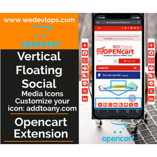 Vertical Floating Social Share Addtoany