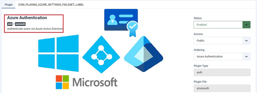 Azure Authentication Joomla plugin