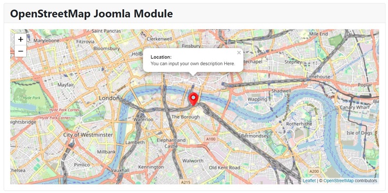 Joomla openstreet map alternative to google map