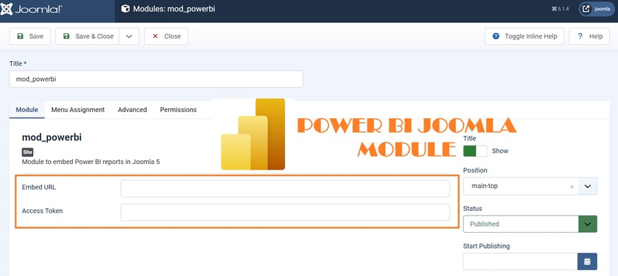 Power BI Joomla module