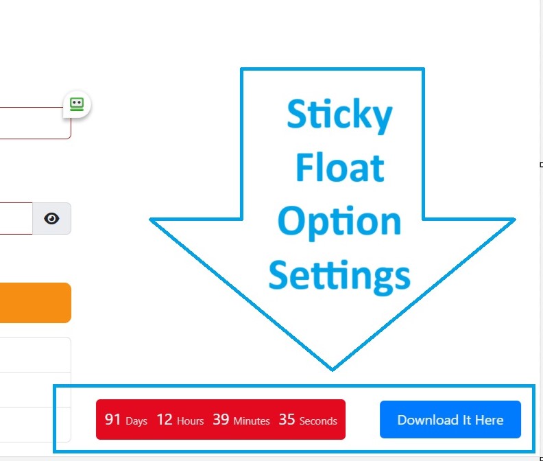 Floating Countdown Timer Modulefor Joomla