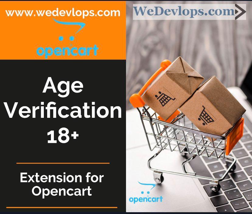 Age verification 18 +for Opencart