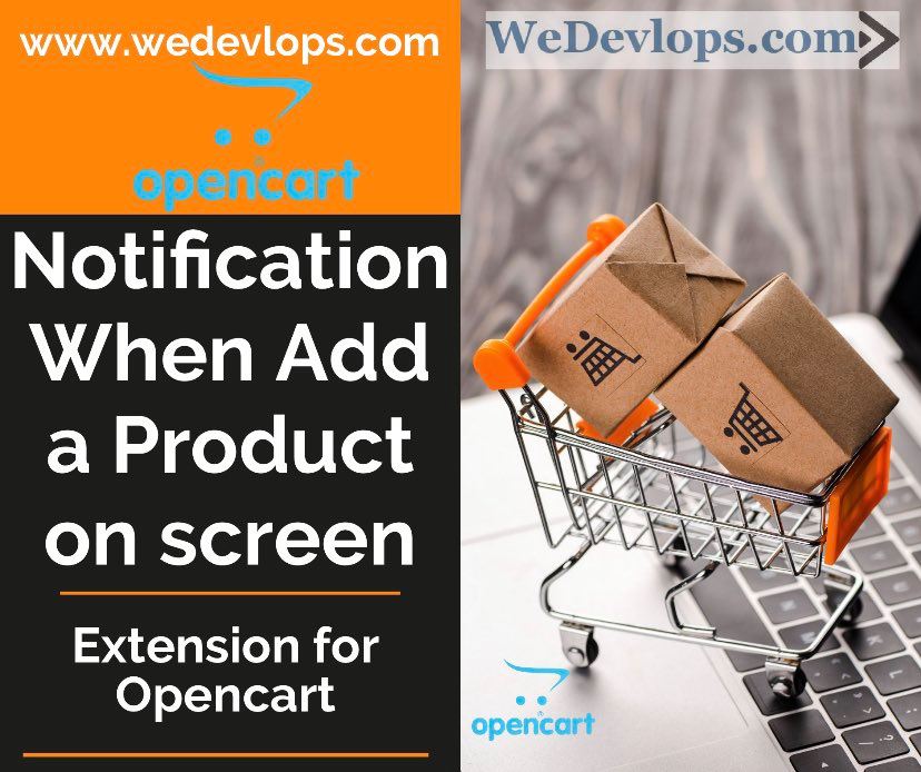 Pop up notification when added a productfor Opencart