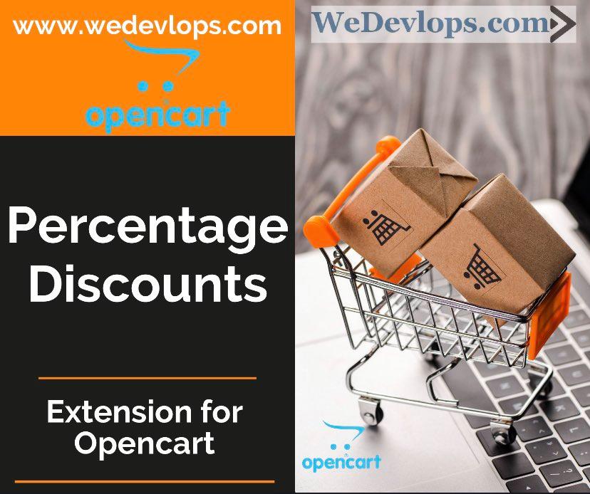 Percentage Discountfor Opencart