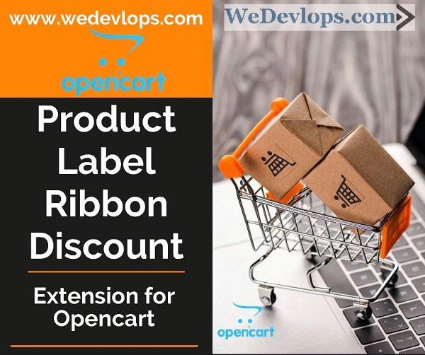 Product Label Ribbon Discountfor Opencart