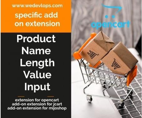 Product Name Length Value Inputfor Opencart